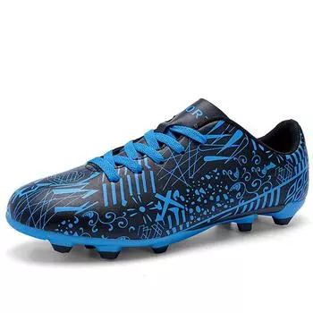 33-45 Футбольные бутсы унисекс Футбольные бутсы большого размера Мужские тренировочные специальные детские футбольные бутсы с длинными ногтями AG Детские тренировочные футбольные бутсы для соревнований 33 белый