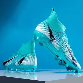 33-46 Высокие футбольные бутсы с длинными ногтями, мужская спортивная обувь из ПВХ, футбольные бутсы для мальчиков 33