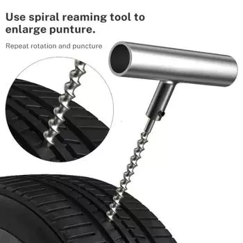 33/57 шт. Набор для ремонта автомобильных шин, инструменты для ремонта проколов, набор заклепок для ремонта бескамерных шин для автомобилей, фургонов, мотоциклов, велосипедов