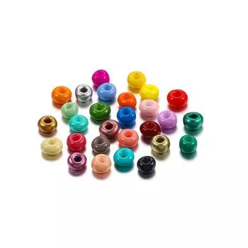 33-цветные твердые стеклянные бусины для самодельных украшений и браслетов из бисера 3mm 600 pieces/bag