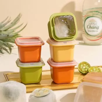 33 Ice Boll Hockey PP Mold Frozen Whiskey Ball Popsicle Ice Cube Fort Box Food Grade Silicone Forms For Kitchen Kitchen Tools зелёный