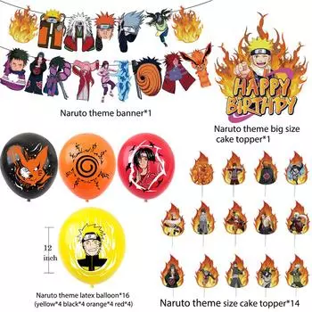 33 шт.. Мультяшные воздушные шары. Тематические украшения для вечеринок включают баннерные воздушные шары для торта.