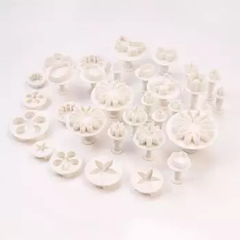 33 шт. плунжерный пластиковый резак для помадки Diy форма для печенья, инструменты для выпечки торта