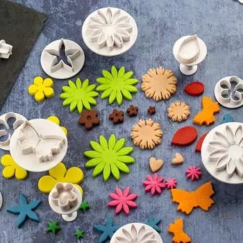 33 шт. плунжерный резак для помадки, инструменты для торта, форма для печенья, форма для печенья «сделай сам», 3D наборы форм для выпечки, новые