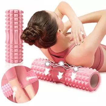33 см полая колонна для йоги с тонким стержнем из вспененного этиленвинилацетата, роликовый массажер для расслабления мышц, снятия боли в мышцах спины