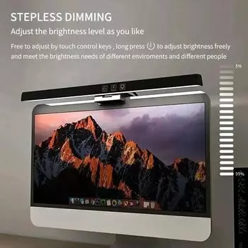 33cm 50cm LED Computer Screen Light Hanging Desk Lamp USB Plug in Monitor Lights Bar Dimmable 3 Colors Office Study Reading Lamp