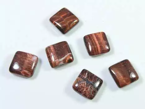 33Cts. AAA Красный тигровый глаз восьмиугольный кабошон драгоценный камень россыпью 6 шт. лот 11X11MM RQ-2026