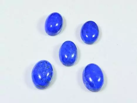 33Cts. Натуральный лазурит овальный кабошон драгоценный камень россыпью 05 шт. лот 10X14MM RQ-1845