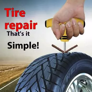 33pcs Automobile Quick Tire Repair Tool Set белый