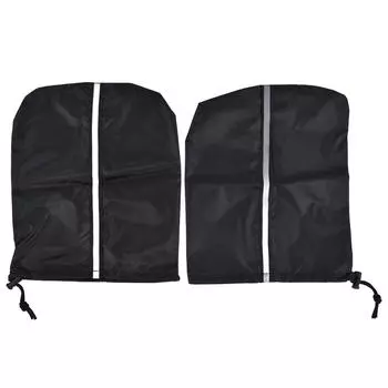 33x27 см Универсальный чехол для автомобильного зеркала, чехол для бокового зеркала, черный, защита заднего вида автомобиля