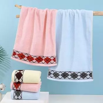 33x73 см Парное полотенце для лица Роскошное полотенце для душа Сухое полотенце для волос Полотенце для ванной в сетке для пар синий