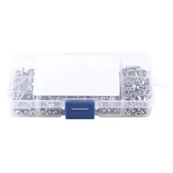 340 шт. M3 нержавеющая сталь SS304 винт с полукруглой головкой и шестигранным углублением под ключ набор гаек