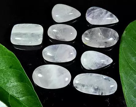 340Cts. Натуральный розовый кварцевый микс кабошон россыпью драгоценный камень 09 шт. лот RQ-173