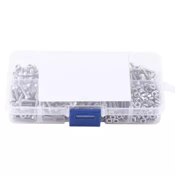 340pcs M3 Stainless Steel SS304 Hex Socket Cap Head Screws and Nuts Assortment