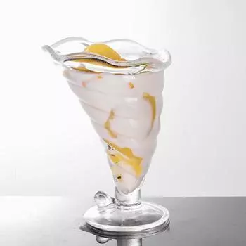 345 мл коктейльный бокал десертный стакан простой бокал миска для мороженого холодная кружка большой емкости стакан для йогурта фруктовый стаканчик для пудинга спиральной формы Foam box pack