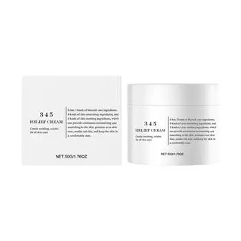 345 Успокаивающий крем 50 г 345 Крем уменьшает покраснения и питает увлажняющий крем Подходит для кожи с акне и жирной кожей Подходит для всех типов кожи One Size белый