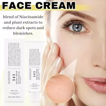 345 Успокаивающий крем Ежедневный увлажняющий крем для лица Пятна Лечебный успокаивающий восстанавливающий увлажняющий One Size белый