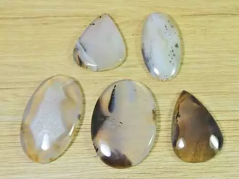 34-41MM натуральный Ботсванский агат 5 шт. смешанный кабошон россыпью драгоценных камней лот 201 карат. РQ-2712