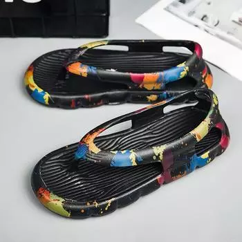 34-45 Пара Плюс Размер Модные Шлепанцы Мягкие Подошвы Тапочки Домашние Повседневные Тапочки Пляжные Сандалии 34/35 белый