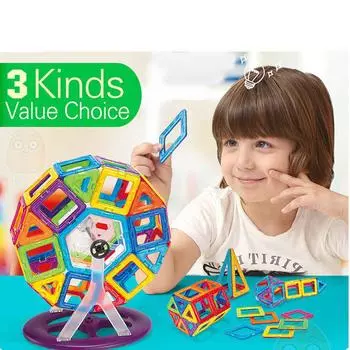 34-54 шт. блоки большого размера, треугольные квадратные кирпичи, магнитная дизайнерская строительная модель, подарок армия зеленый