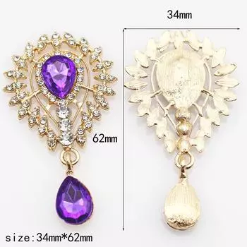 34 * 62 мм солнечная теплая брошь с плоским дном украшение для одежды ваза для цветов аксессуары для бутылок вина as the picture