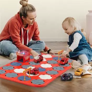 34 шт./компл., детская игрушка-головоломка с музыкальным светом в сборе, образовательная дорожная строительная игрушка STEM, настольная игра для малышей C