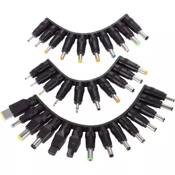 34 шт. универсальный комплект штекеров постоянного тока для ноутбука, наконечники для адаптеров переменного тока 5,5 мм x 2,1 мм