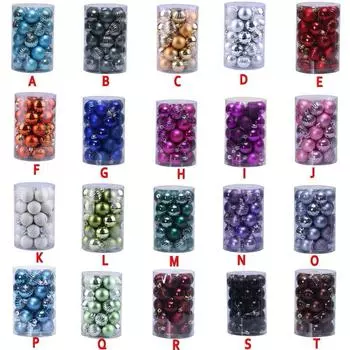 34PC 40 мм Рождественская елка мяч безделушка висит украшение для дома вечеринка