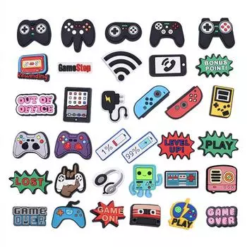 34шт крутой геймпад серии ПВХ подвески для обуви для украшения обуви 34pcs