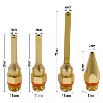 34x2 мм 50x2 мм 50x3 мм 70x2 мм термоплавкие насадки для клеевого пистолета, насадки для пистолета для горячего клея, универсальный инструмент для клея 34x2.0mm