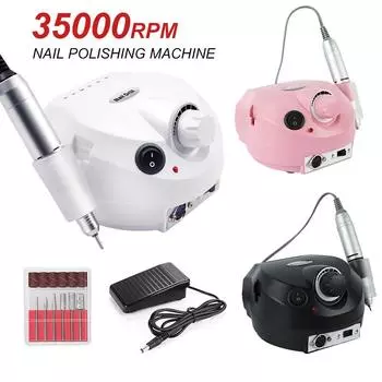 350000 Электрическая дрель-машина Профессиональная дрель для ногтей Электрическая пилочка для ногтей с дисплеем скорости