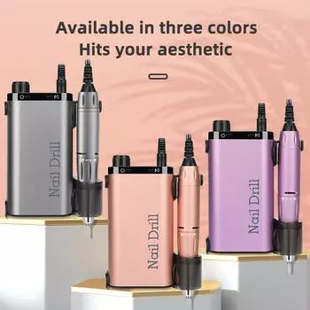 35000 об/мин электрическая дрель для ногтей перезаряжаемая USB маникюрная машинка для салона портативная профессиональная шлифовальная машинка для ногтей для полировки USB золотой
