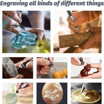 35000R/M Ювелирные Микро Гравировальные Инструменты Электрическая Гравировальная Ручка Миниатюрная Гравировка Набор Гравировальных Инструментов