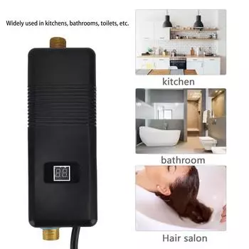3500 Вт мгновенный водонагреватель электрический нагревательный аппарат для ванной комнаты кухни автофургона кемпинга черное нагревательное оборудование мгновенный водонагреватель AU PLUG