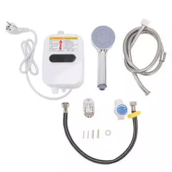 3500 Вт проточный водонагреватель электрический мгновенный с сенсорным экраном HD водонагреватель душевой комплект для дома общежития ЕС 220 В