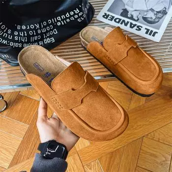 3506 тапочки дышащие летом, новые мужские и женские парные, универсальная обувь, тапочки на толстой пробковой подошве из внешней кожи 35-Female code