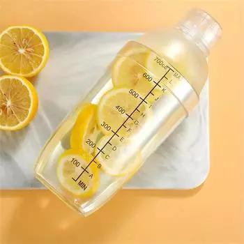 350/500/700/1000 мл PC смола коктейльный шейкер домашний барный инвентарь ручной шейкер для мартини чашка с весами шейкер для молока вино напиток барный инструмент