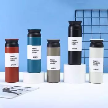 350/500 мл Изолированная Бутылка Для Воды 304 Нержавеющая Сталь Термос Бутылка Бизнес L чёрный