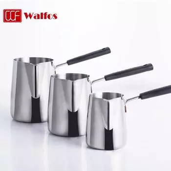 350/600/1000 мл нержавеющая сталь чашка для кофе с молоком walfos кувшин для вспенивания молока для приготовления кофе, капучино, инструмент для пены с молоком 350ml