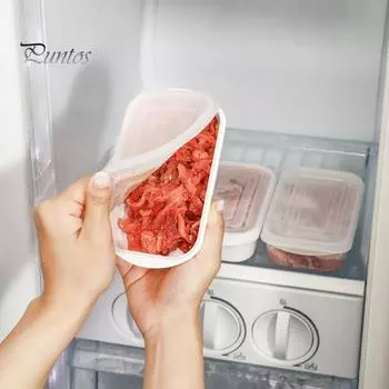 350/700/800 мл Отличный BPA Free с крышкой Чехол для хранения продуктов Холодильник Контейнер для хранения продуктов Кухонные гаджеты 350ml белый