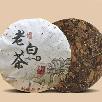 350 г старого белого чая Fuding Shoumei White Tea Cake Высокогорный органический белый чай