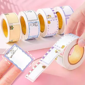 350 листов/рулон, наклейка с именем, идентификационным номером, индексная этикетка, самоклеящаяся наклейка для заметок, декор для планировщика, канцелярские наклейки