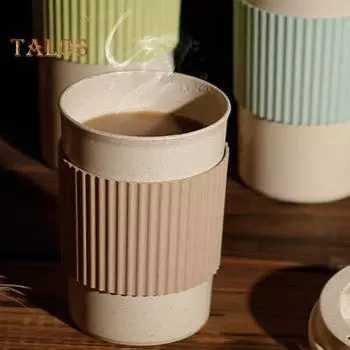 350 мл/450 мл/550 мл кофейная кружка герметичная защита от ожогов прочная отличная универсальная чашка для воды для напитков с крышкой для школы S зелёный