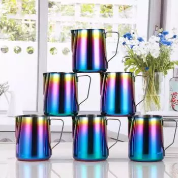 350 мл/600 мл нержавеющая стальная чашка для кофейной латте с молочной пеной, кувшин для вспенивания посуды 600 ml