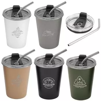 350 мл чашка для кемпинга, путешествий, чашки из нержавеющей стали, чашки для пива, вина, кофейный стакан, кружки для чая, молока, металлические чашки для пинты воды с крышкой и соломинкой Cup cover белый