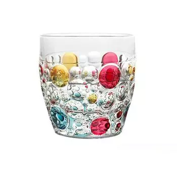 350 мл цветной пузырьковый стакан для виски, дизайнерская стеклянная посуда в богемном стиле, хрустальная чашка для напитков, стакан для воды, молока, кофе, пивная кружка, дропшиппинг 2 Pcs Whisky Cup 350ml