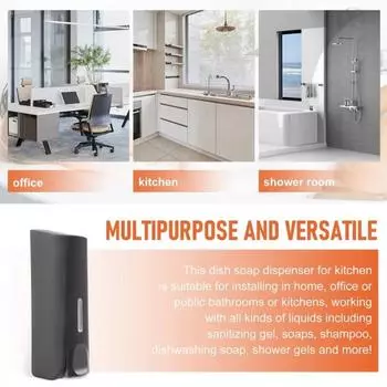 350 мл Дезинфицирующее средство для рук Машина настенная Бутылка для жидкого мыла Ручной дозатор мыла Кондиционер белый