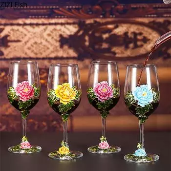 350 мл хрустальный бокал для красного вина, бокал для дня рождения, свадьбы, вечеринки, вина, шампанского, бокал для семьи в стиле скандинавский бокал, бар, набор бокалов для вина, подарочная коробка