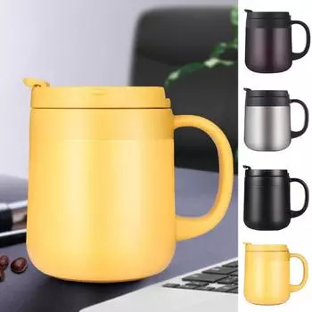 350 мл из нержавеющей стали, вакуумная стальная термочашка, кофейная кружка для воды, домашнего офиса серебряный