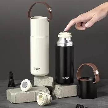 350 мл креативный подарок бутылка для воды из нержавеющей стали чашка для воды термос кофейная кружка 350ml белый